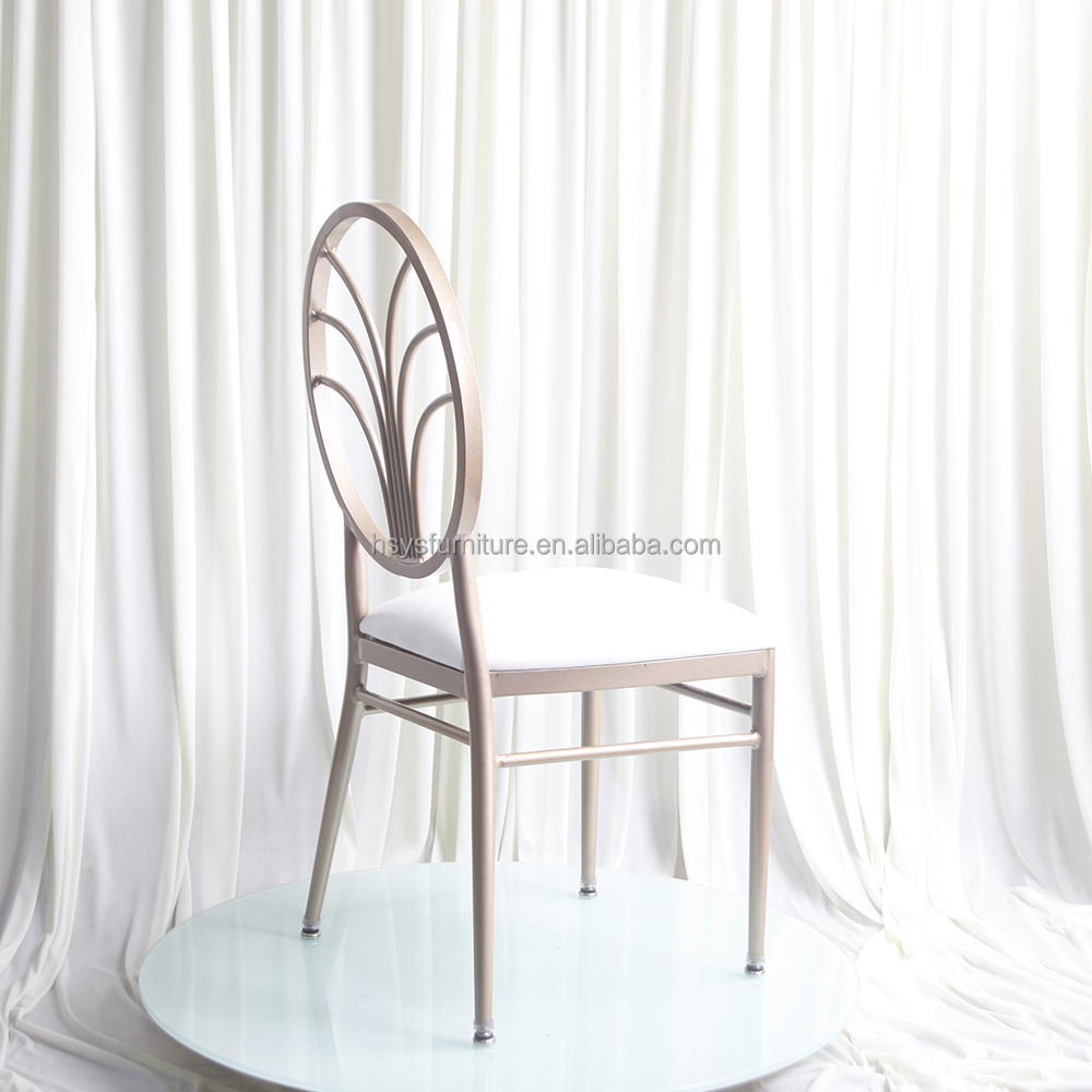Hot Sale Luxury Modern Portable Hotel Use Aluminum Stacking Phoenix Chiavari Chairs for Rental