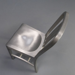 Wholesale Modern Aluminum Brush Navy Dining Chairs for Restaurant and Home Hot Sale at Cheap Price for Hotels
