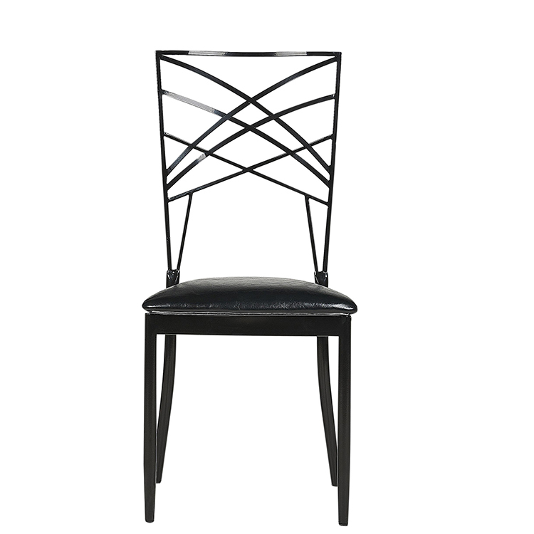XUYI Factory High Quality Royal Hotel Used Iron Stacking Chameleon Chairs Wedding Rental Price