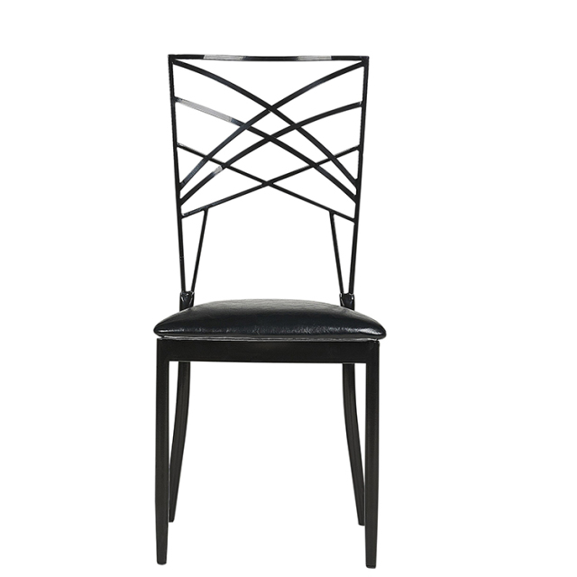 XUYI Factory High Quality Royal Hotel Used Iron Stacking Chameleon Chairs Wedding Rental Price