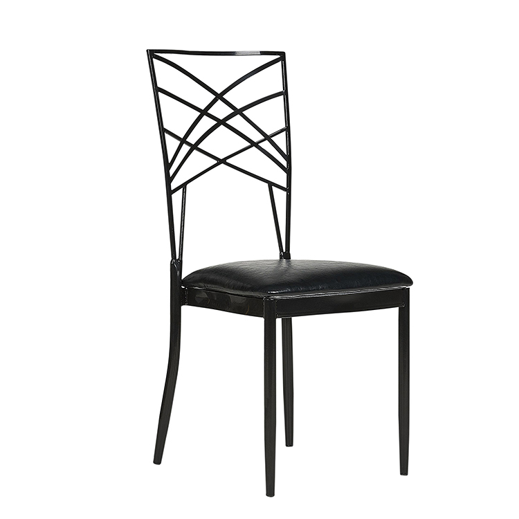 XUYI Factory High Quality Royal Hotel Used Iron Stacking Chameleon Chairs Wedding Rental Price