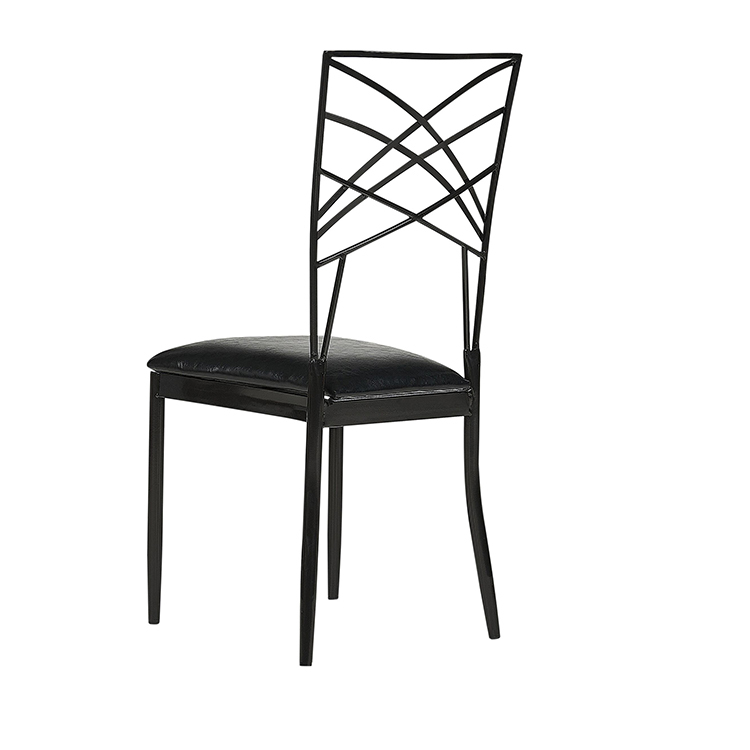XUYI Factory High Quality Royal Hotel Used Iron Stacking Chameleon Chairs Wedding Rental Price