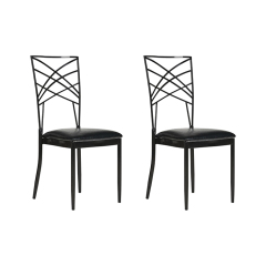 XUYI Factory High Quality Royal Hotel Used Iron Stacking Chameleon Chairs Wedding Rental Price