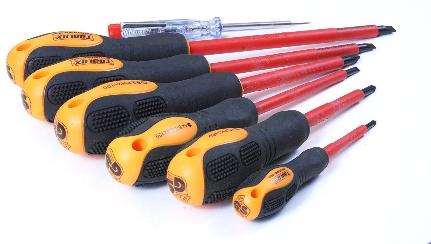 Toolux DIN IEC 60900:2004 AC1000V 7pc VDE/Insulated/Electrician Screwdriver Set