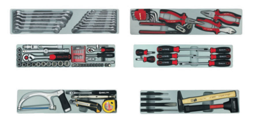 Selta Taiwan 5 Layer Tool Chest 101pc Tool: Socket & Accessory Spanner Screwdriver Hammer