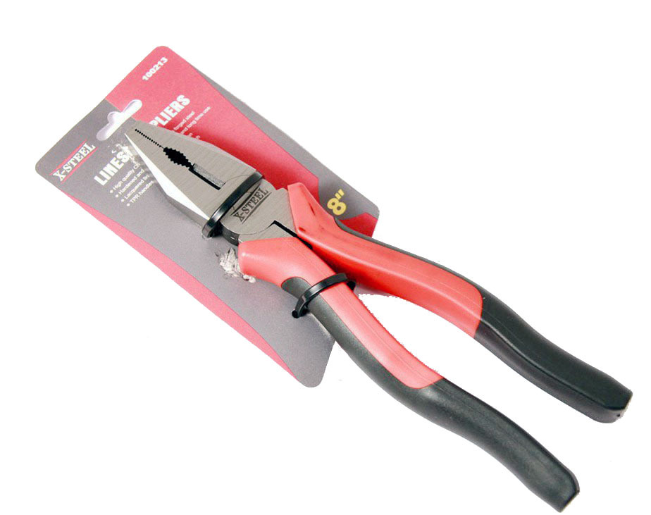 Japan Type Industrial Pliers Cr-V Option:Combination 8",Jumbo High-Leverage 9", Diagonal Cutter 6", Long Nose 6"