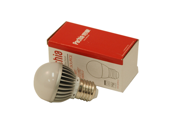 4pc-Pack 3W LED Energy Saving Globe Bulb Lamp Light B22 (PA3049)