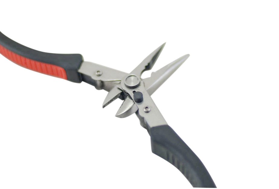 2-in-1 Switch Double Head Diagonal cutter Nipper + Long Nose Pliers Cut Bending