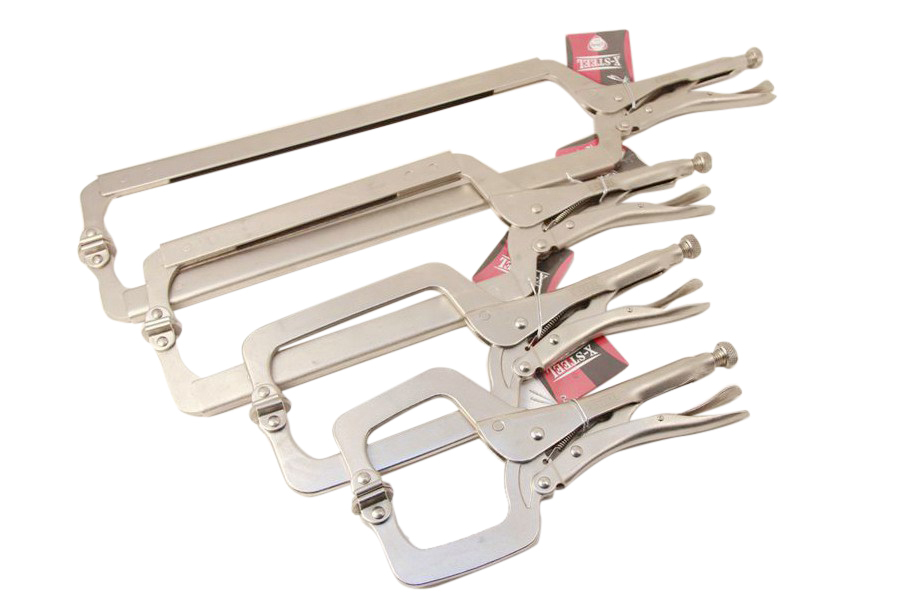 Heavy Duty Cr-V C-Clamp Welding Vice Locking Pliers Option:6"/11"/14"/18"/24"