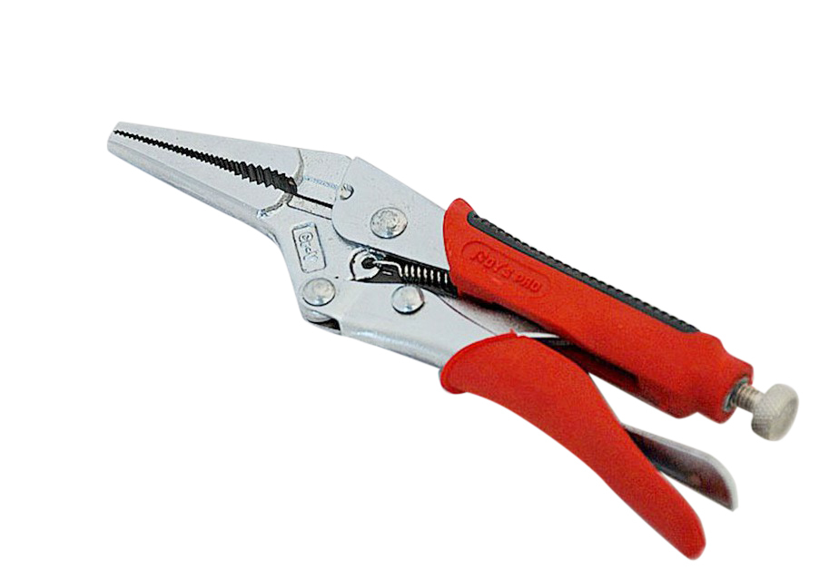 Cr-V Vice Grip Locking Pliers Curve/Straight Jaw Welding Clamp Rubber Grip Handle