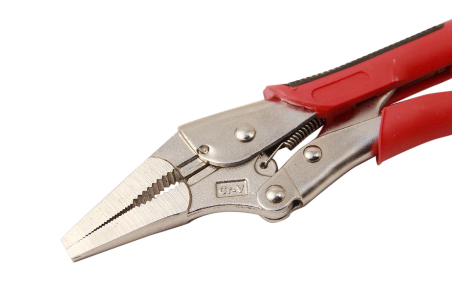 Cr-V Vice Grip Locking Pliers Curve/Straight Jaw Welding Clamp Rubber Grip Handle