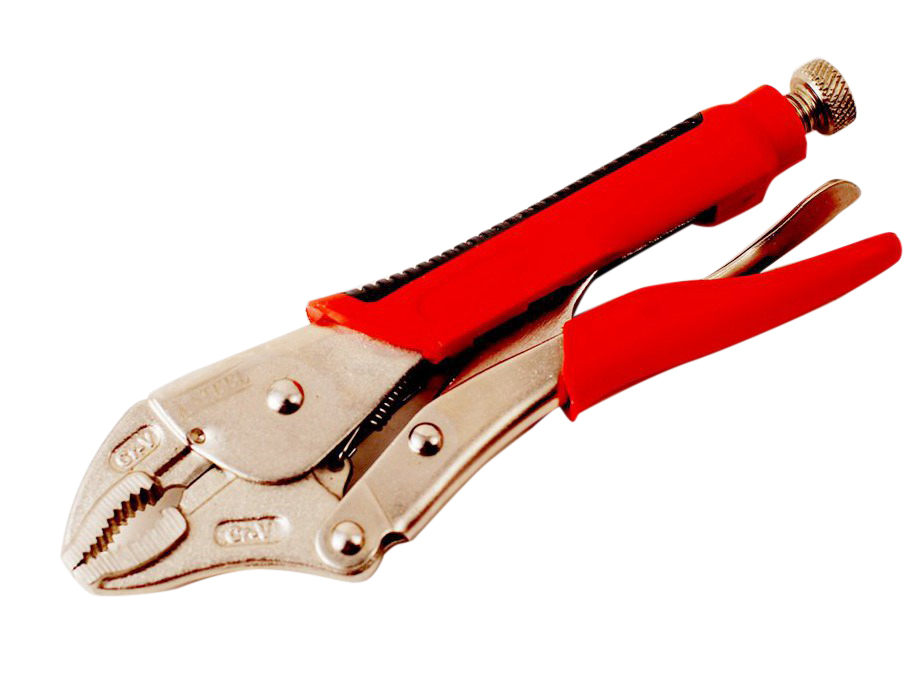 Cr-V Vice Grip Locking Pliers Curve/Straight Jaw Welding Clamp Rubber Grip Handle