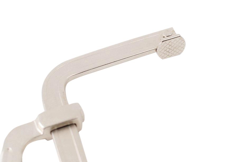 14" Open 100mm Throat 408kg Cap Slid Arm Table Bench Mount F Clamp Grip Lock
