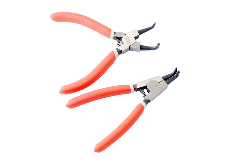 5" Precision Circlip Pliers Snap Retaining Ring In/Out/Straight/Bent with 1.5mm Tips