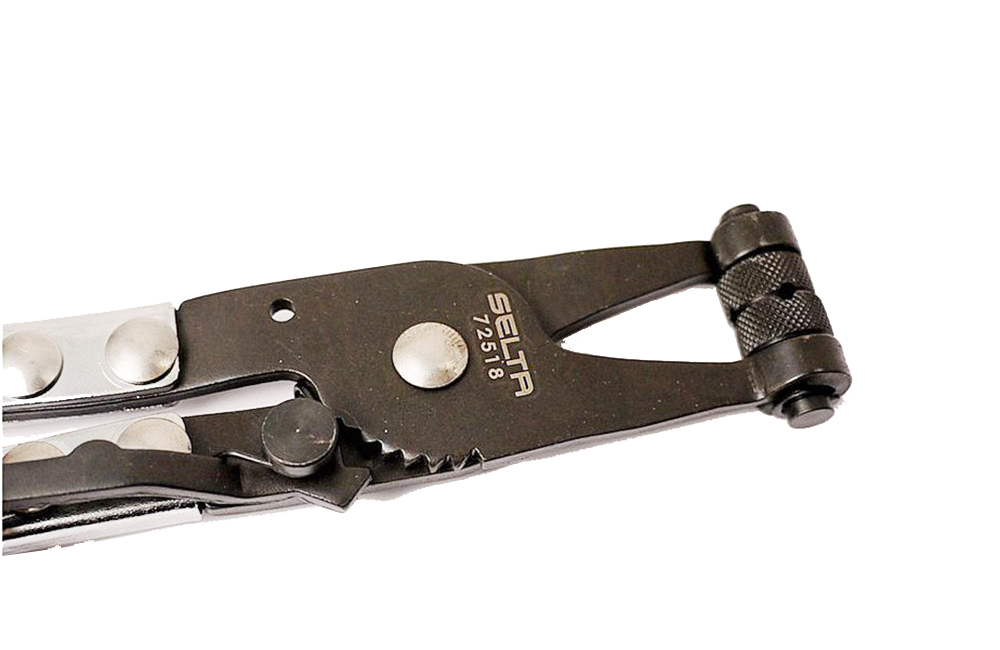 Selta Taiwan 215mm Ratchet Type Hose Clamp Pliers Cross & Multi-position Lock