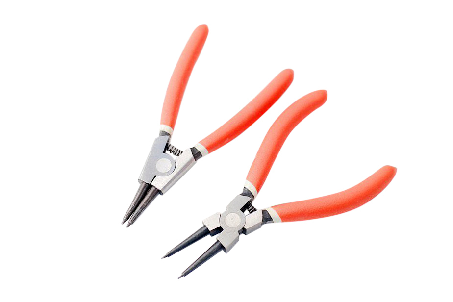 5" Precision Circlip Pliers Snap Retaining Ring In/Out/Straight/Bent with 1.5mm Tips