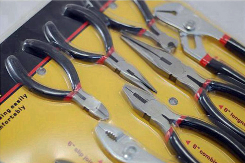 9pc Pliers Combo Set: Water Pump Precision End Cutter Long Nose Side Cutter