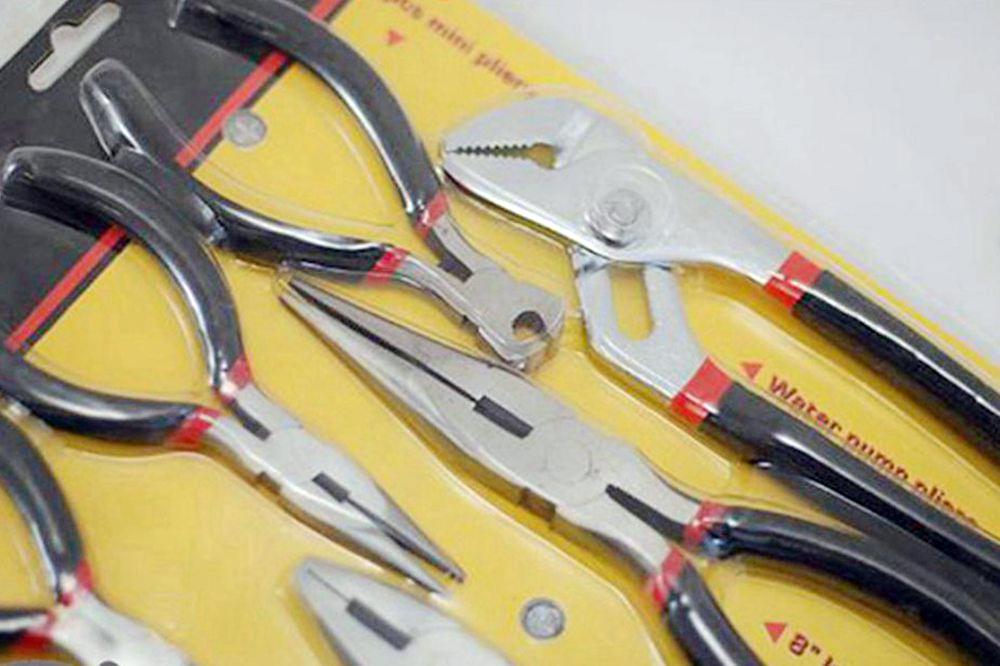 9pc Pliers Combo Set: Water Pump Precision End Cutter Long Nose Side Cutter