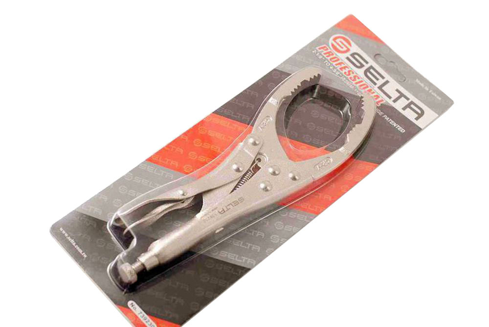 Selta Taiwan 9-1/2" Oil Filter Locking Clamp Plier Cap 2-1/8" to 4-5/8"(53-118mm)