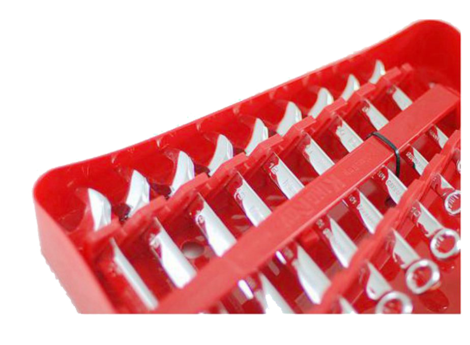 Combination / Ring Open End Spanner Wrench Metric/Imperial SAE/AF Set with Plastic Box
