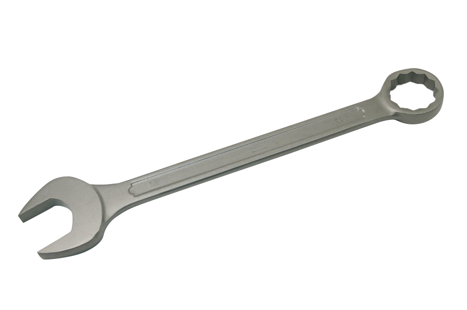 Industry Quality DIN3113 Natural Grey Jumbo Combination /Ring Open End Spanner Metric Size
