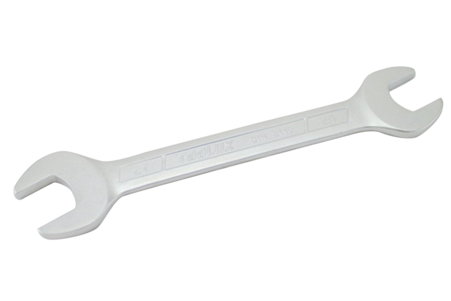 German DIN Standard Cr-V Thin Wall Double Open Spanner Wrench Set