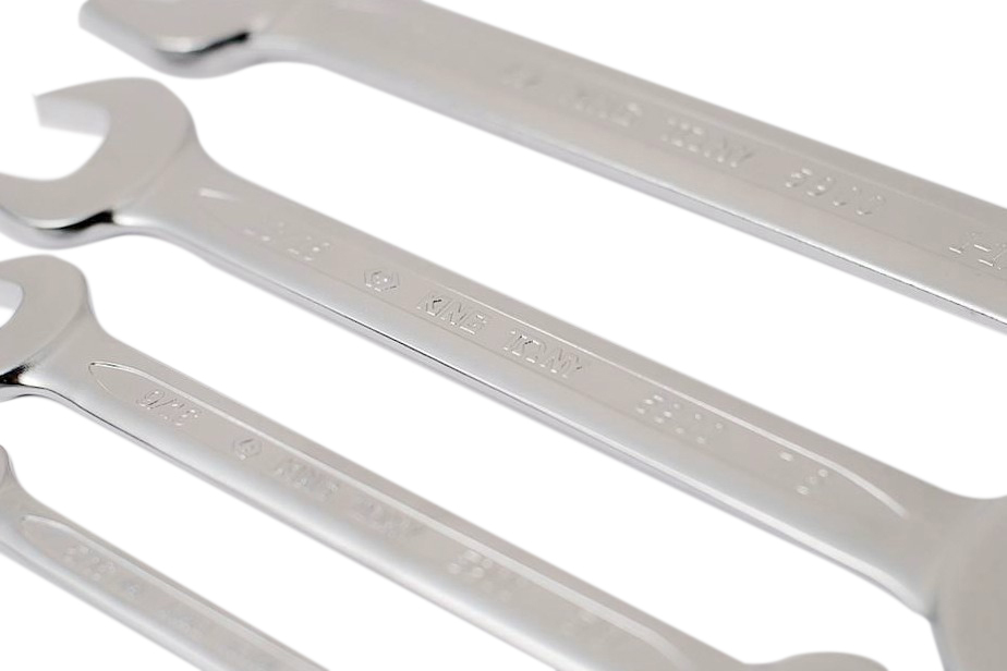 Top Quality European Type Cr-V Double Open Spanner Wrench Imperial SAE/AF Option:1/4" to 1-1/8"