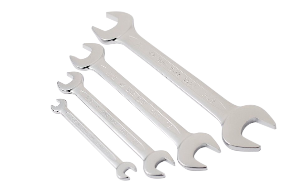 Top Quality European Type Cr-V Double Open Spanner Wrench Imperial SAE/AF Option:1/4" to 1-1/8"