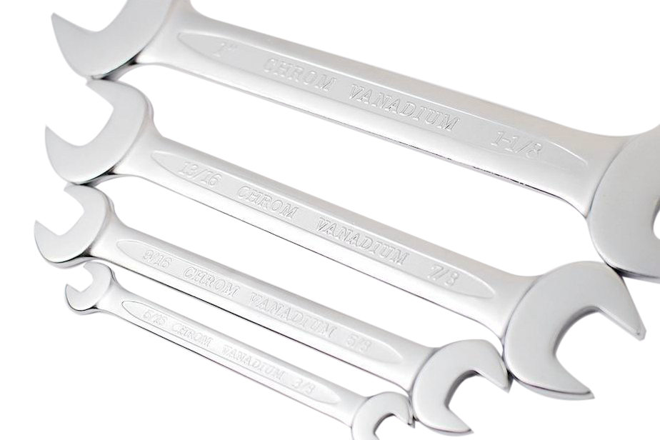 Top Quality European Type Cr-V Double Open Spanner Wrench Imperial SAE/AF Option:1/4" to 1-1/8"