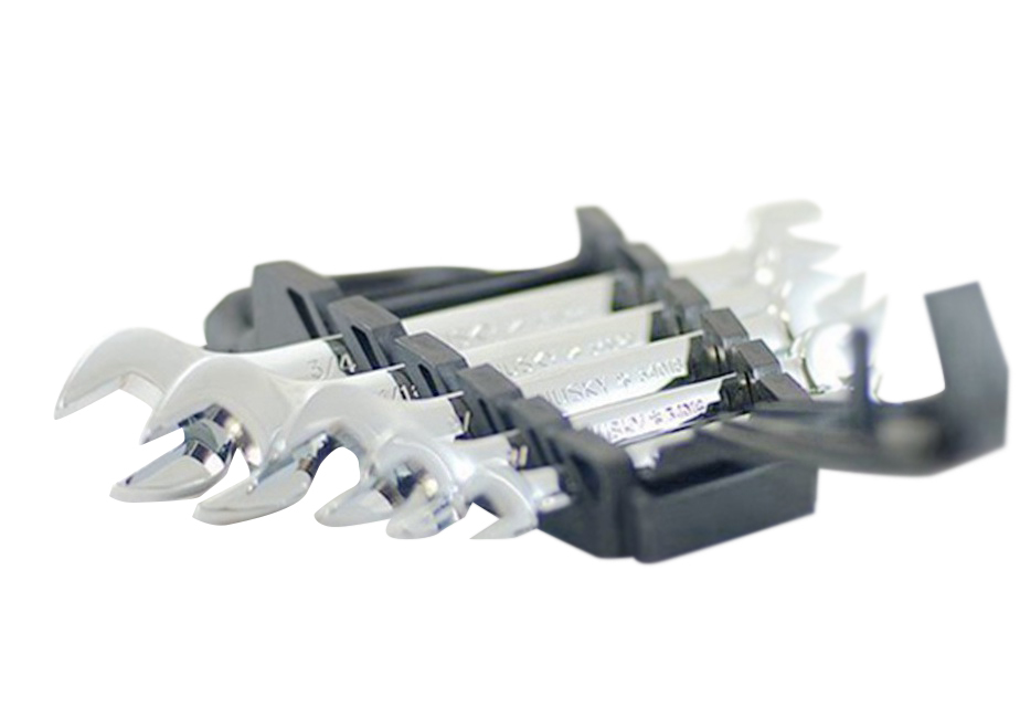 Husky Taiwan 5pc Metric Imperial SAE Double Open End Spanner Wrench Set