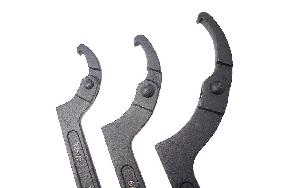 Adjustable Hook Wrench C Spanners for Slotted & Roller Bearing Nuts