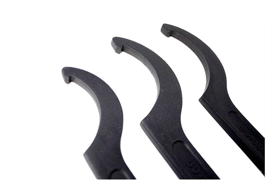 C Spanner Hook Wrench Flat Teeth Slotted & Roller Bearing Nut Option:58-145mm