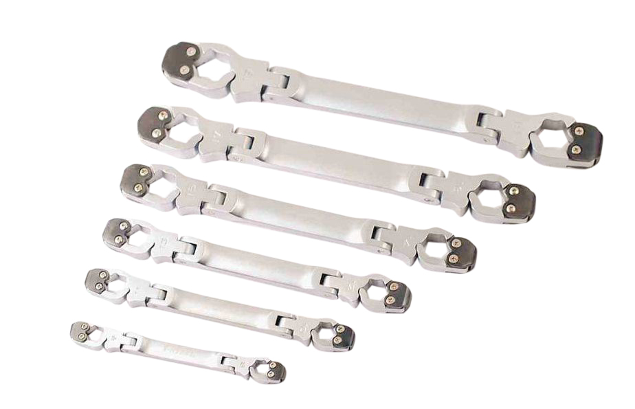 Flex Flexible Ratchet Action Flare Nut Brake Pipe Spanner Wrench Metric & Imperial
