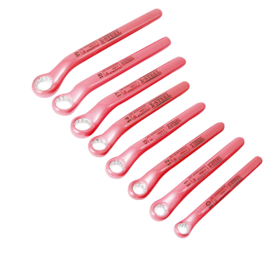 X-Steel Insulated Electrician VDE Offset Ring Spanner Wrenches Individual Size