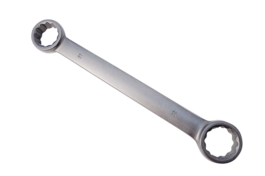 Industrial Construction Cr-V Flat Head Double Ring Spanner Wrench 27x30 or 30x32mm