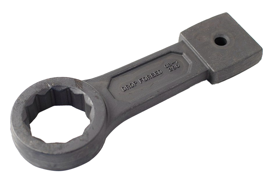 Industrial SCM Steel Slogging Impact Ring Spanner Option:22,60,63mm KWT Taiwan