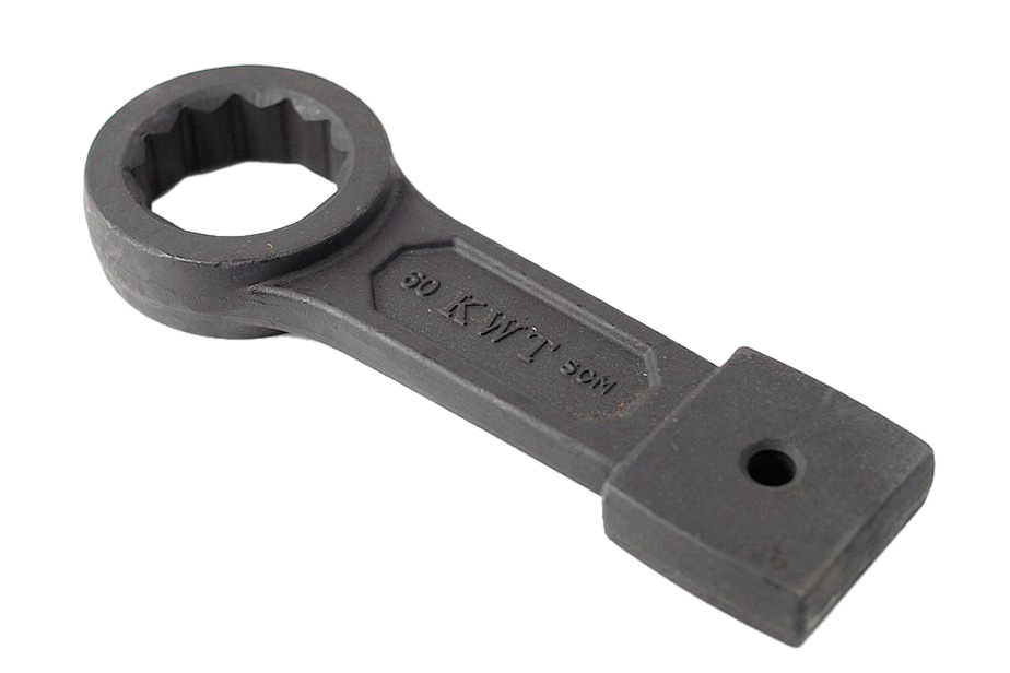 Industrial SCM Steel Slogging Impact Ring Spanner Option:22,60,63mm KWT Taiwan