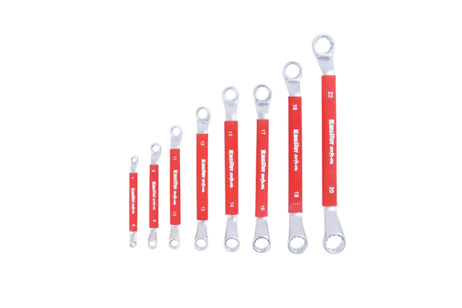Double Offset Ring Spanner Wrench Set Metric with Softon Grip 8pc/12pc Set