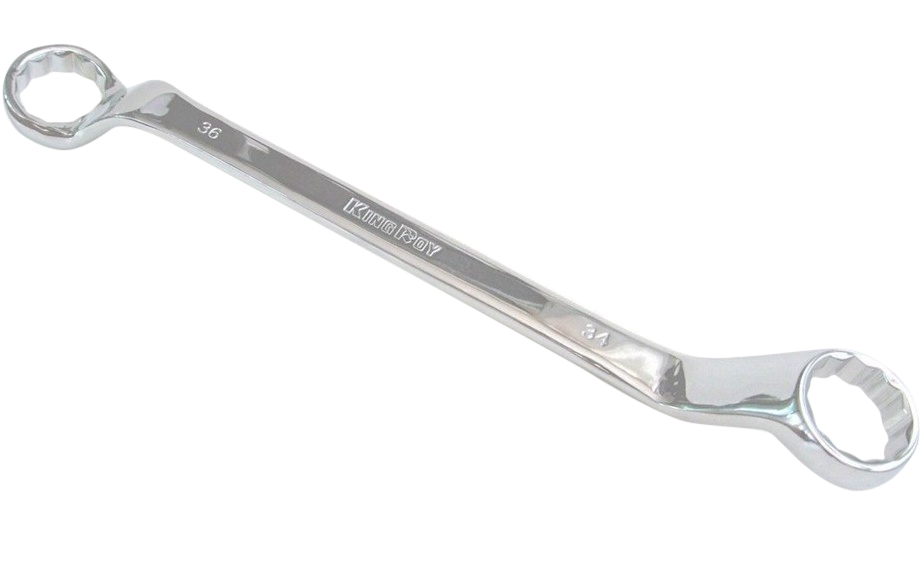 Double Offset Ring Spanner Mirror Polished Metric Individual Size: from 6x7mm-Jumbo 46x50mm