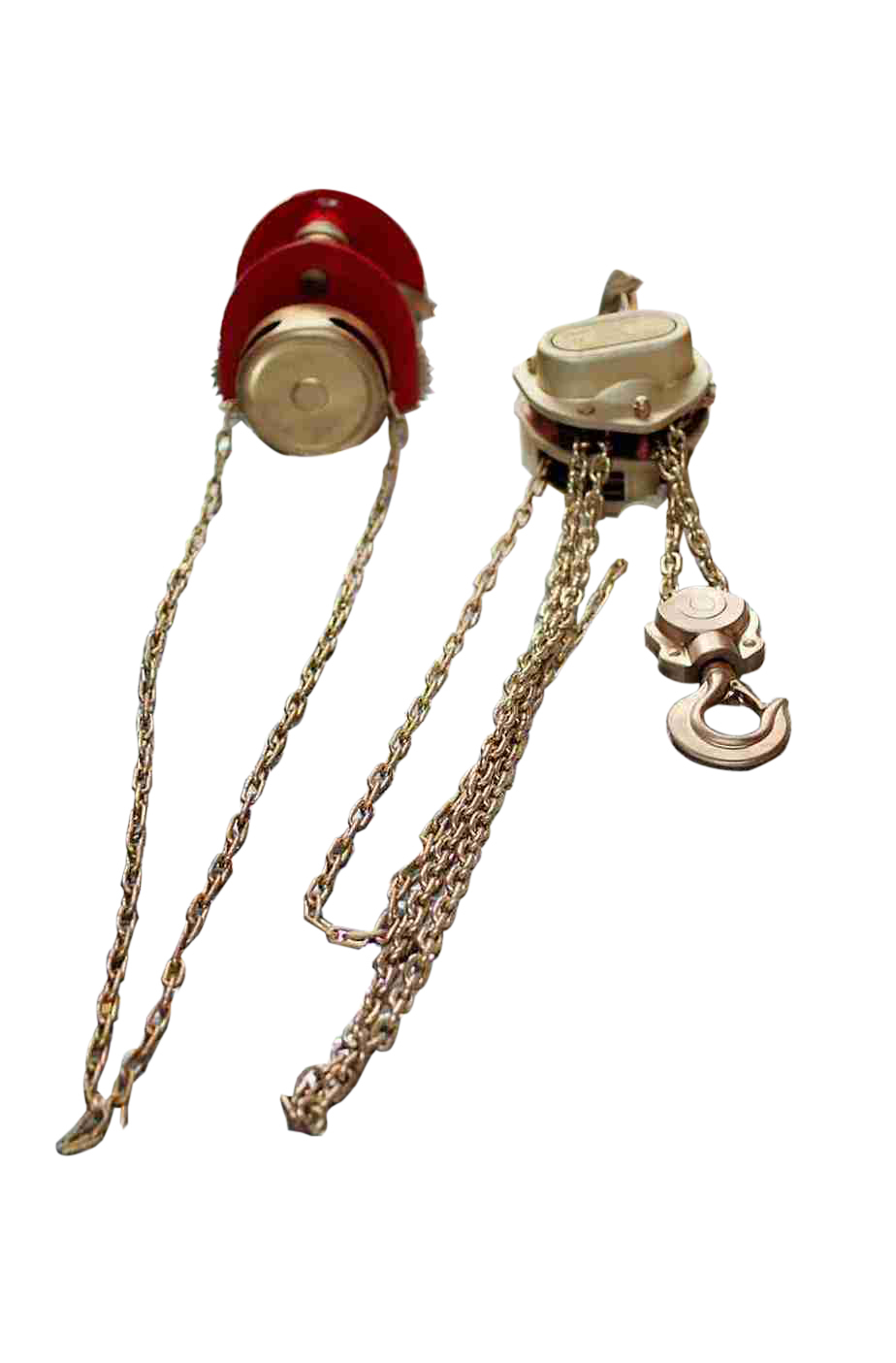 Non Spark Al-Br 2.5m Chain Hoist with Trolley Cap. 1 Ton ISO 9001 UKAS Certify