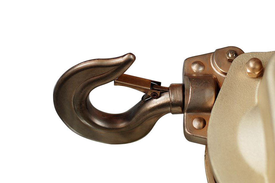 Non Spark Al-Br 2.5m Chain Hoist with Trolley Cap. 1 Ton ISO 9001 UKAS Certify