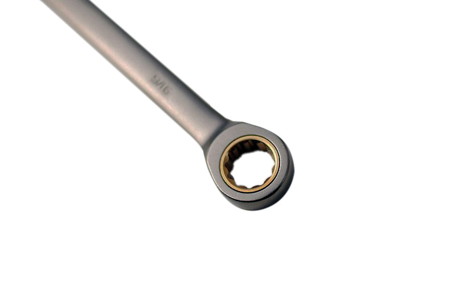 Cr-V Combination /Ring Open End Ratchet Spanner AF/SAE Imperial Individual