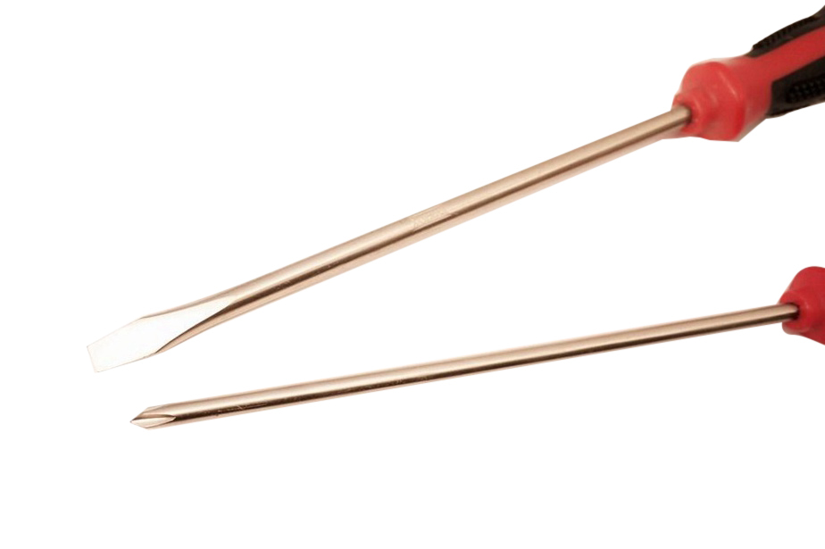 Spark Proof Non-Sparking Certified Al-Br Brass Screwdriver Option: Flat Phillip