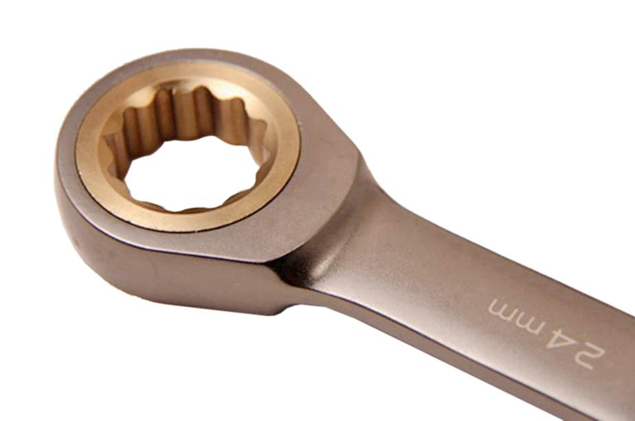 Cr-V Ratchet Ratcheting Combination Ring Open End Spanner Metric Option:6-32mm