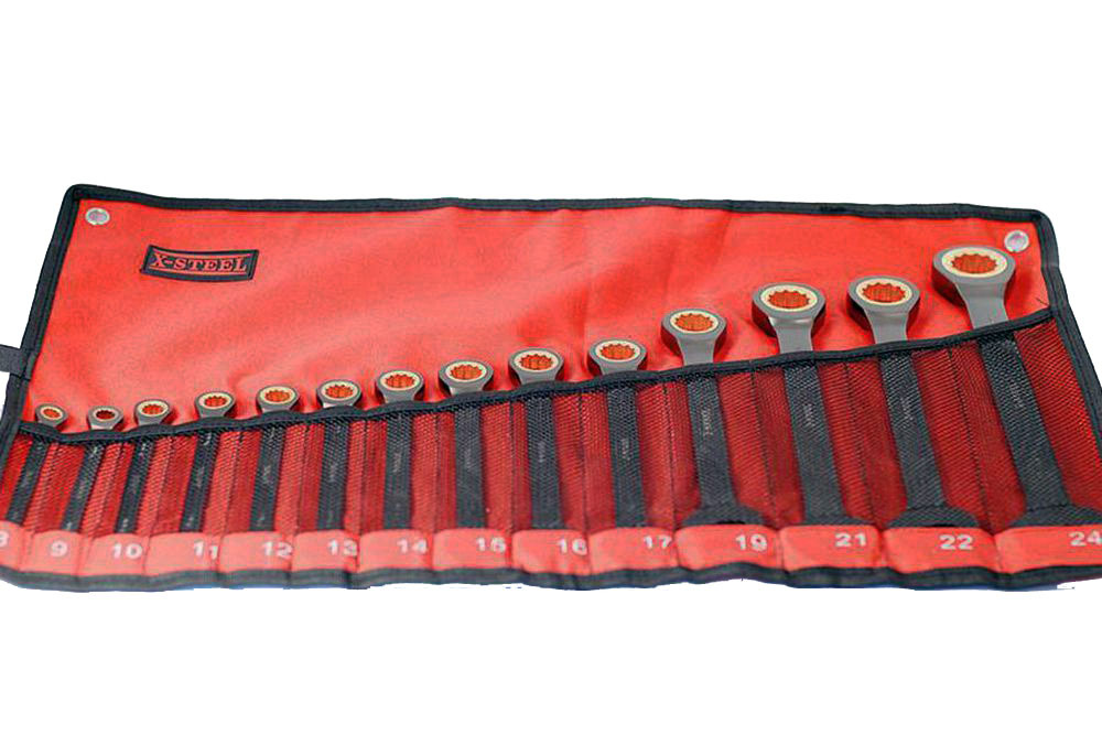 Cr-V Ratcheting Ratchet Combination Ring Open Spanner Gear Wrench Set:7pc/8pc/12pc/14pc/25pc