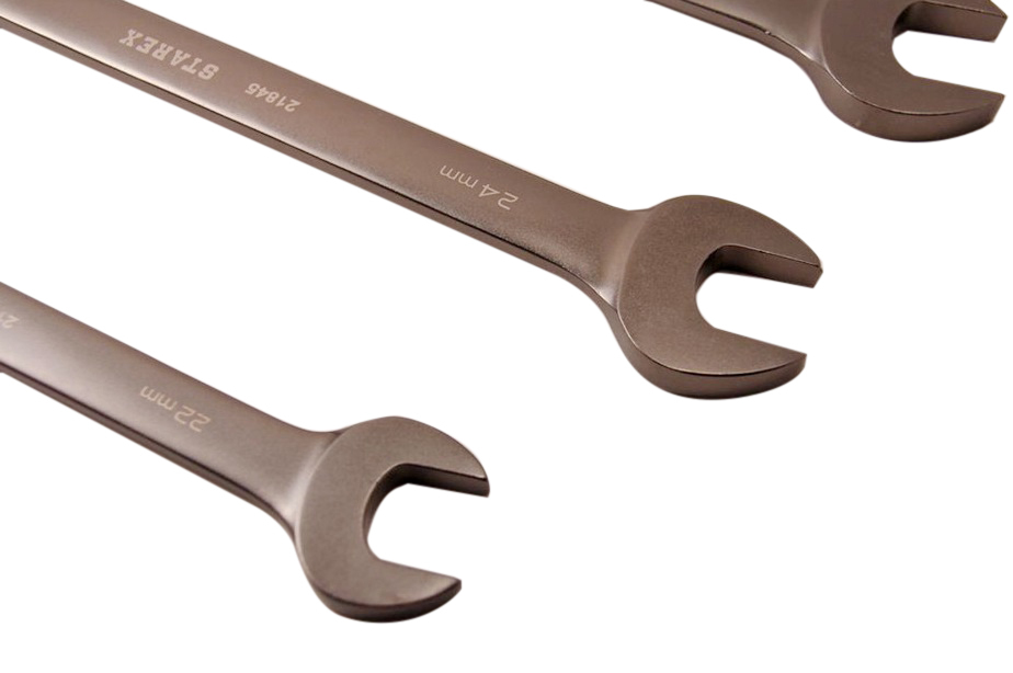 Cr-V Ratchet Ratcheting Combination Ring Open End Spanner Metric Option:6-32mm