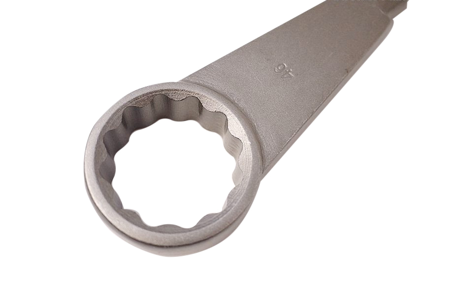 Cr-V Slogging Impact Strike Flat Head Long Handle Ring Spanner Wrench