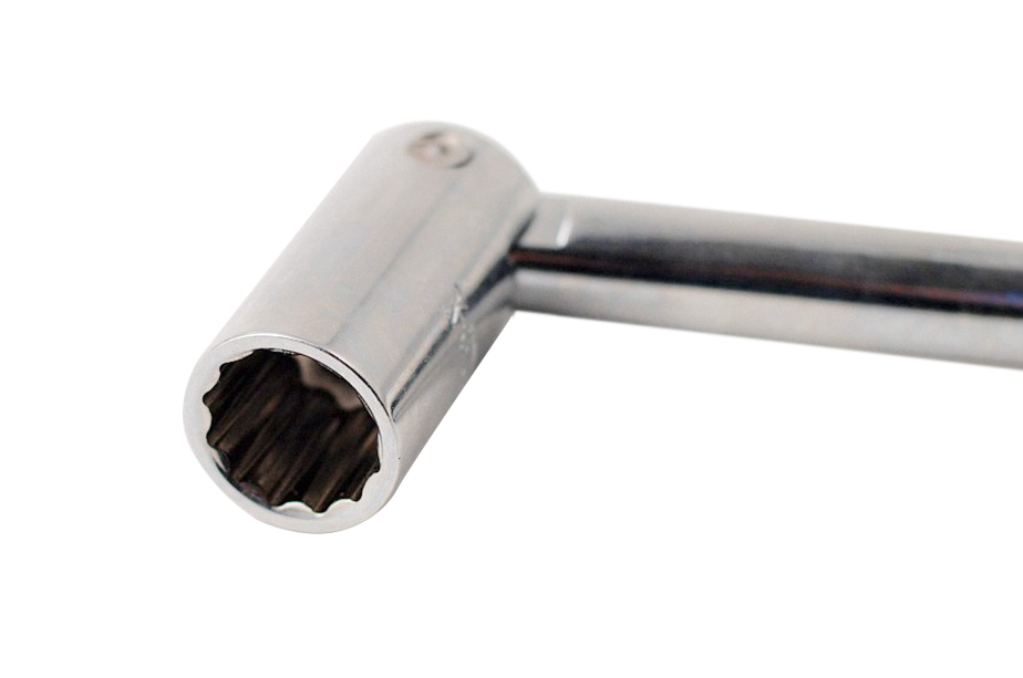 Scaffold Key Cr-V Bi-Hex 7/16 Whitworth (20.83mm) Spanner Steel Socket Scaffolder 230mmL Handle