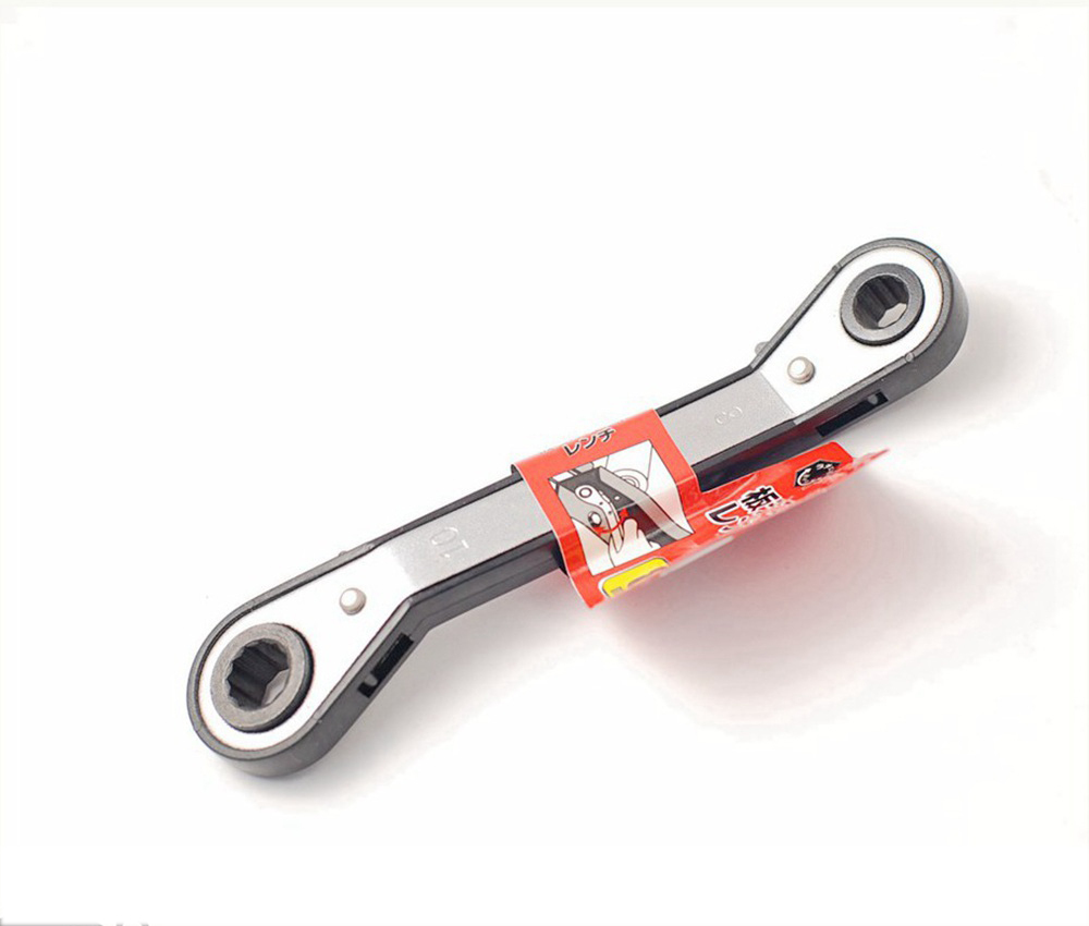 Reversible Offset Double Ratchet Ring Spanner Wrench
