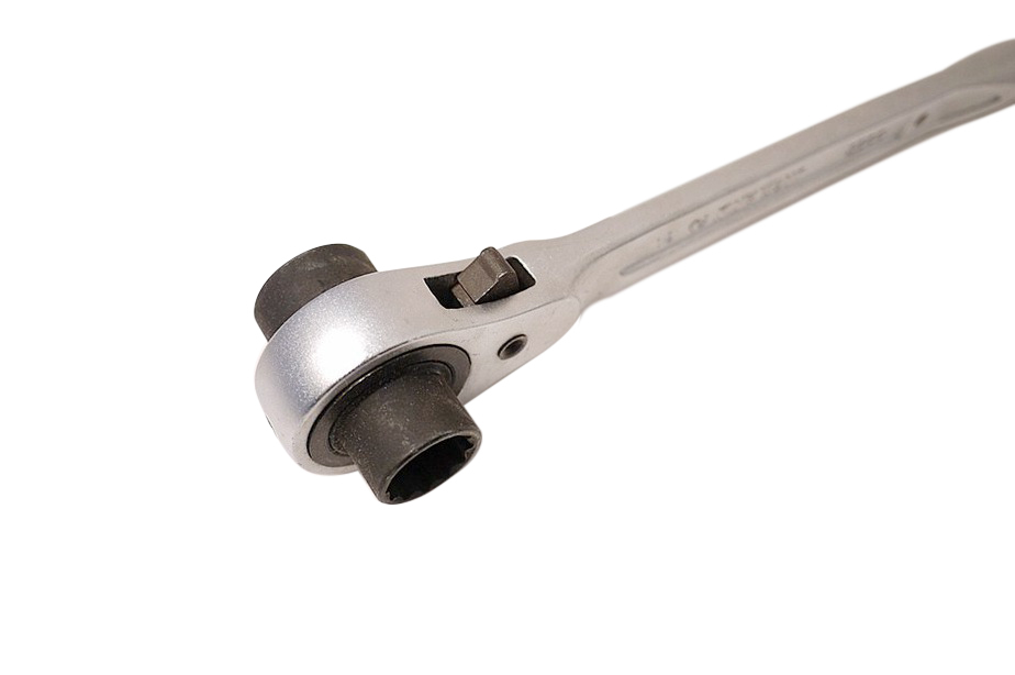 King Tony Cr-V Scaffold Podger Double Ratchet Socket Head Spanner Wrench